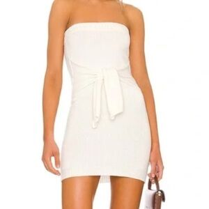 NWOT ALL THE WAYS Revolve Anna Tie Tube Dress in White Size Small
